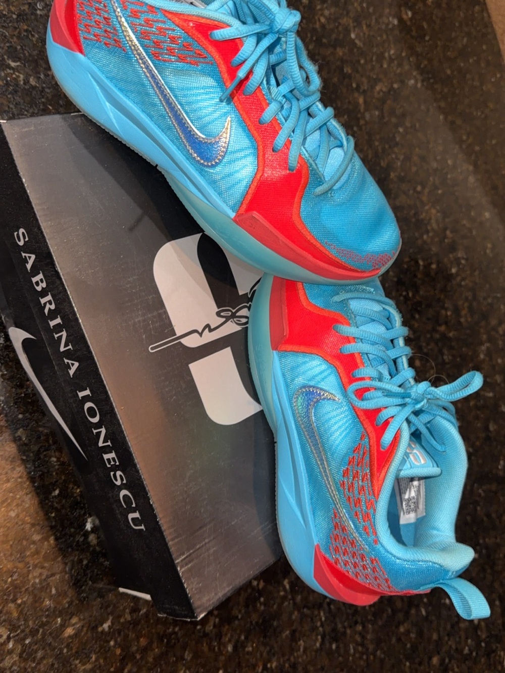 Nike Kids Blue and Red Lightweight Sneakers